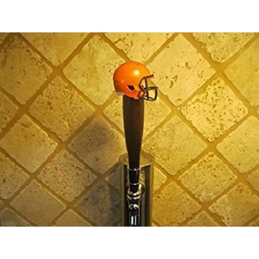 NFL Cleveland Browns Beer Tap Handle Team Football Kegerator Brown Wood